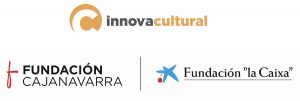 Logotipos Con el apoyo de InnovaCultural, Fundación Caja Navarra, Fundación La Caixa